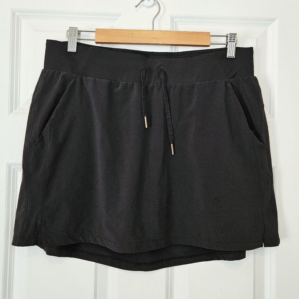 All In Motion Black Active Skirt Built-in-Shorts Tennis Pickleball L - Picture 3 of 5